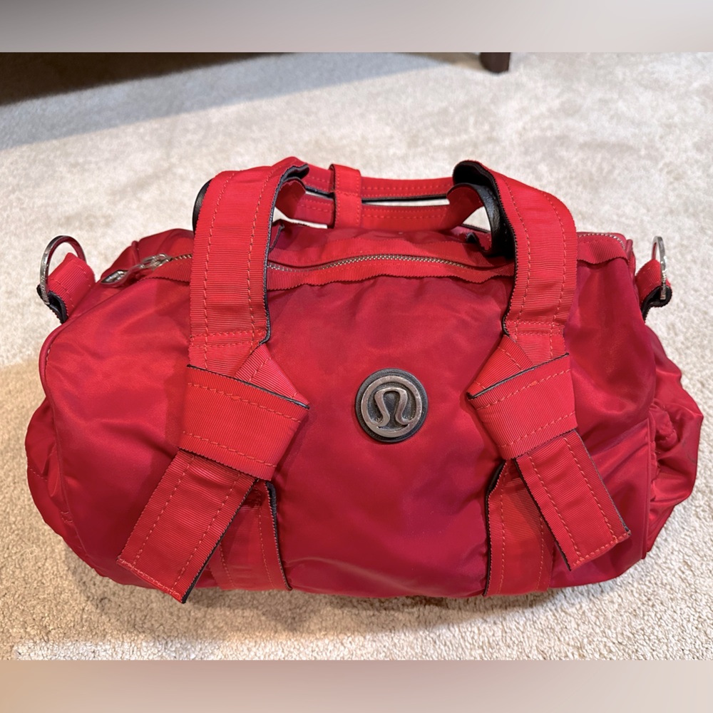 Lululemon Red Duffel Bag